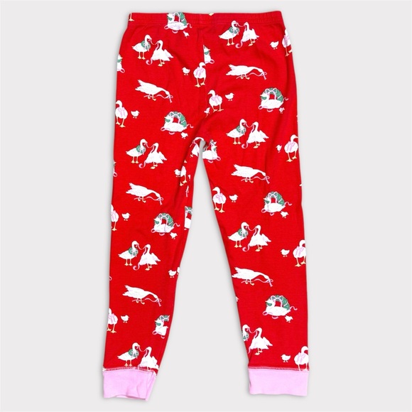 The Beaufort Bonnet Company Sara Jane's Sweet Dream Pajama Set Geese Red & Pink - Picture 8 of 9